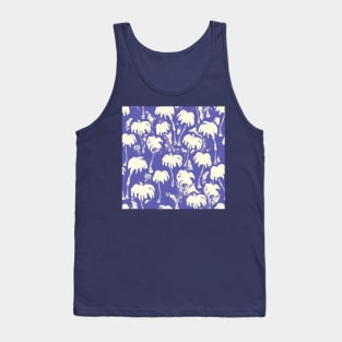 Very Peri Aloha Palm Trees Tank Top